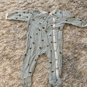 Milkbarn Bees Footed PJs 3-6 Months Bamboo
